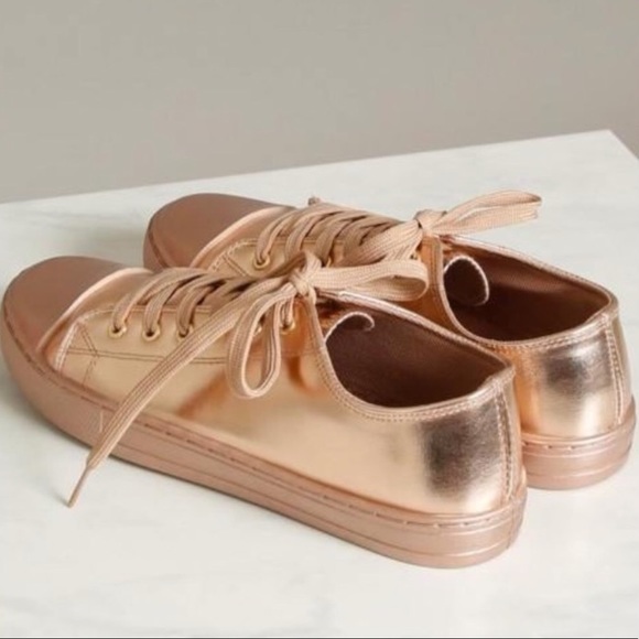 Rose Gold Sneakers - Picture 13 of 14